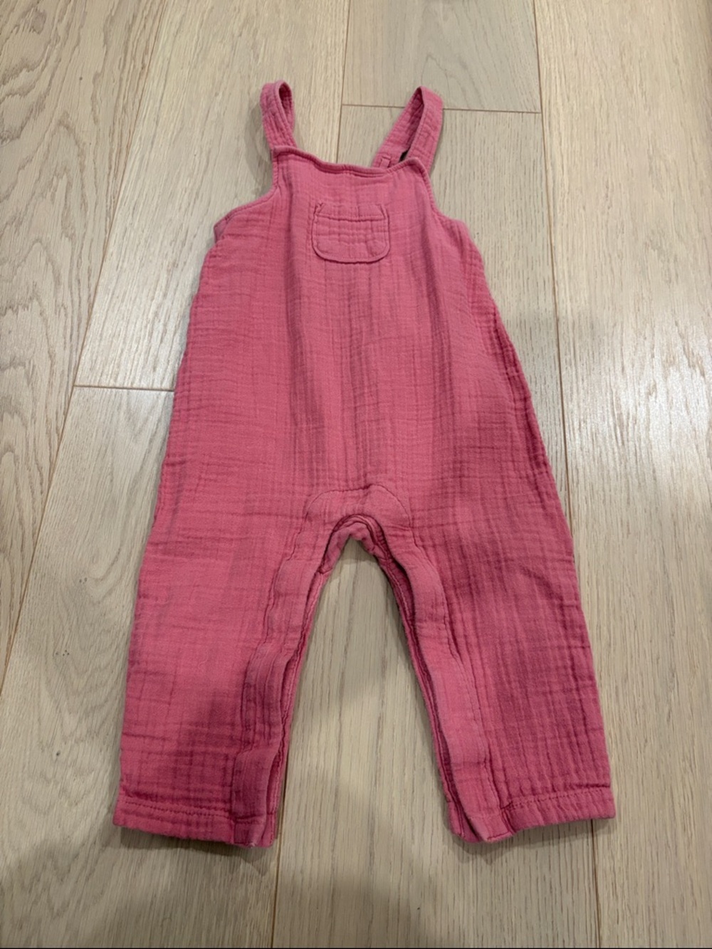 GAP Coral Pink Muslin Overalls